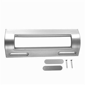 Universal køleskabshåndtag i Alu look til køleskab og fryser med skarp forkant.